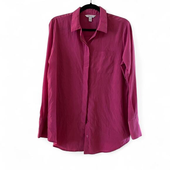 Nine west pink button Shirt. NWOT - Picture 1 of 5